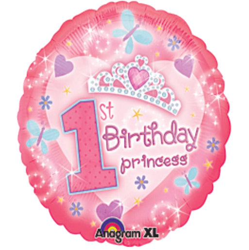 Happy 1st Birthday Princess Balloon
