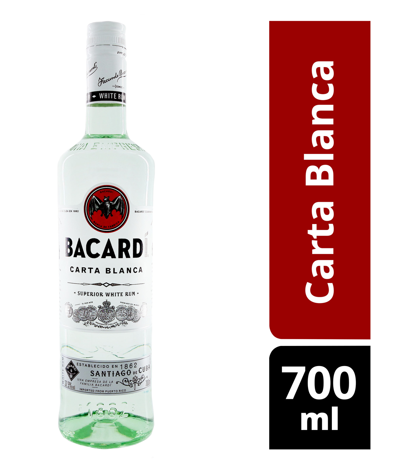 Bacardi Superior White Rum - Carta Blanca 700ml