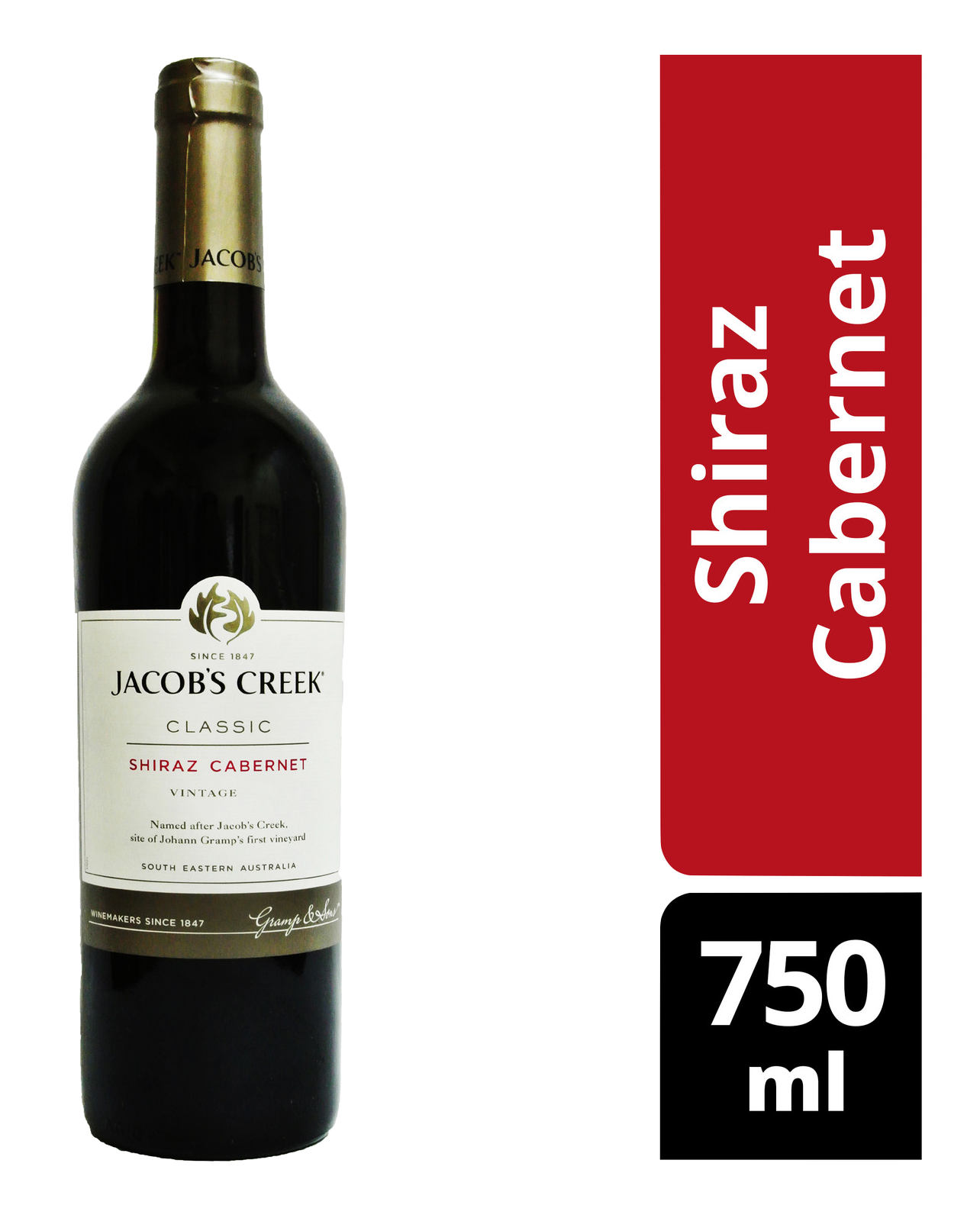Jacob's Creek Classic Red Wine - Shiraz Cabernet 750ml